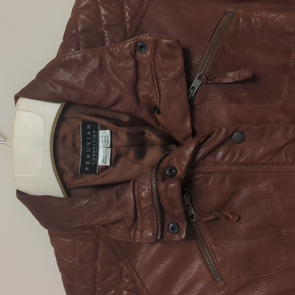Peruvian Connection Brown Leather Jacket - image 4